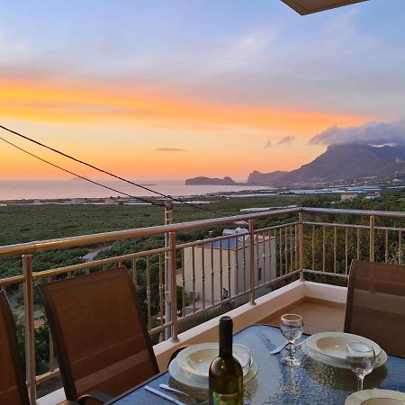 New Villa Kalimera, View To Falasarna Beach Plátanos Екстериор снимка