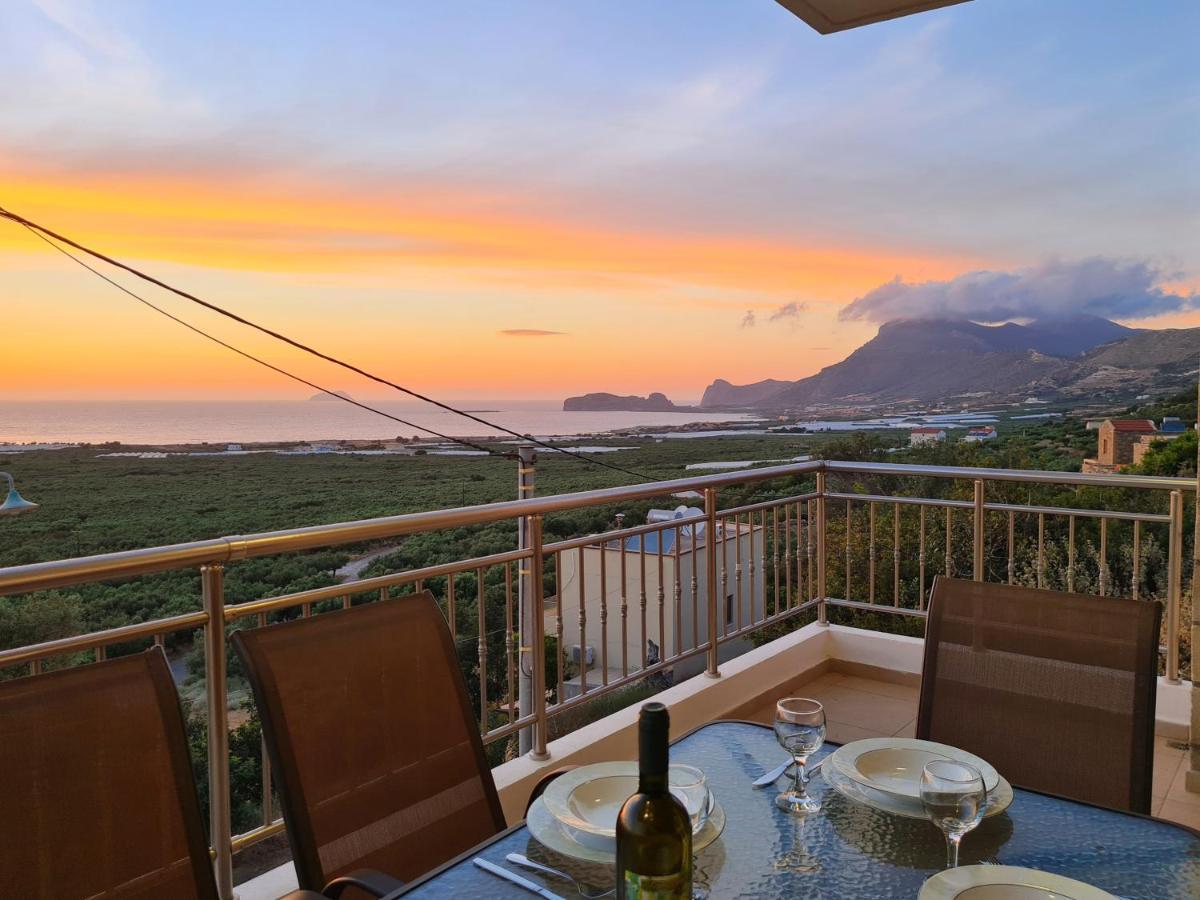 New Villa Kalimera, View To Falasarna Beach Plátanos Екстериор снимка