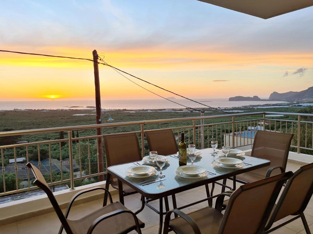 New Villa Kalimera, View To Falasarna Beach Plátanos Екстериор снимка