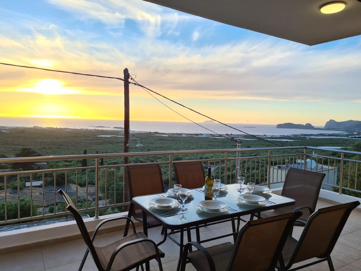 New Villa Kalimera, View To Falasarna Beach Plátanos Екстериор снимка