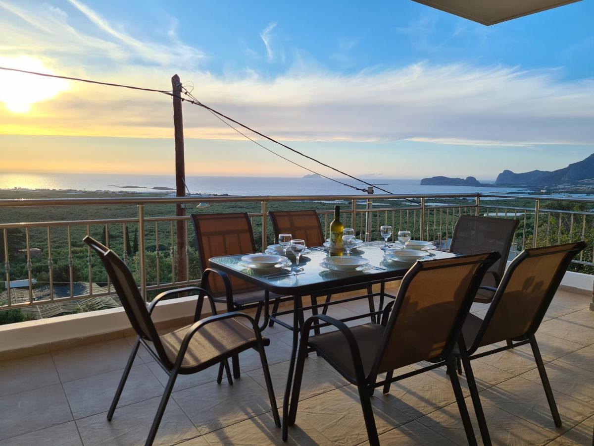 New Villa Kalimera, View To Falasarna Beach Plátanos Екстериор снимка