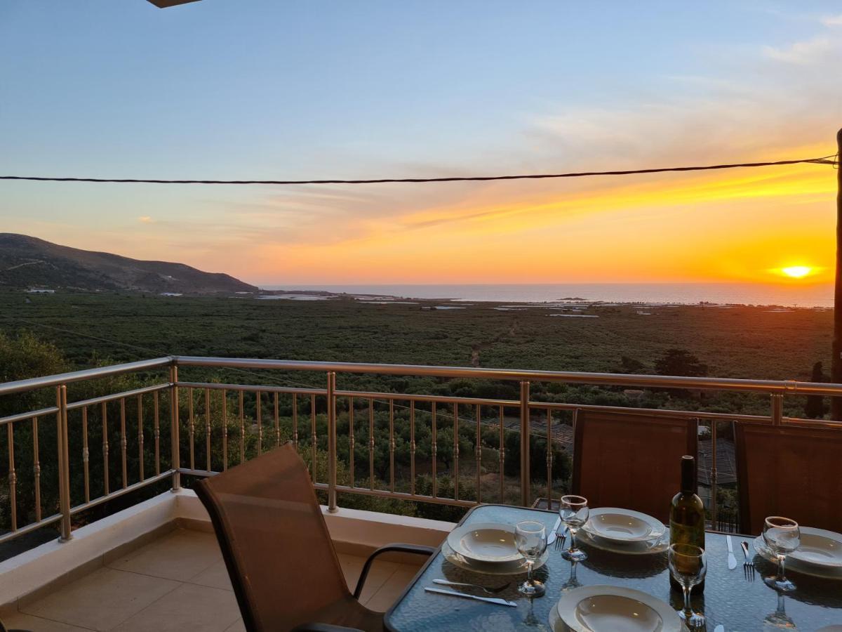 New Villa Kalimera, View To Falasarna Beach Plátanos Екстериор снимка